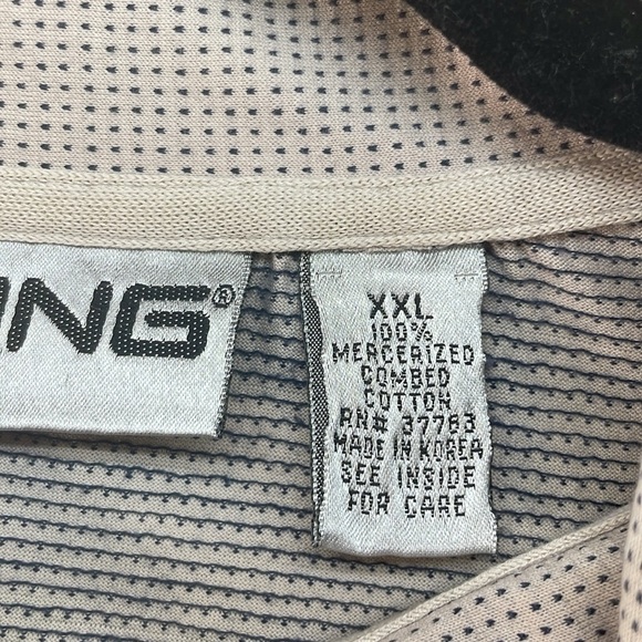 Vintage Ping Polo Shirt Short Sleeve Pacific Golf Country Club Cotton Size XXL - Picture 9 of 12